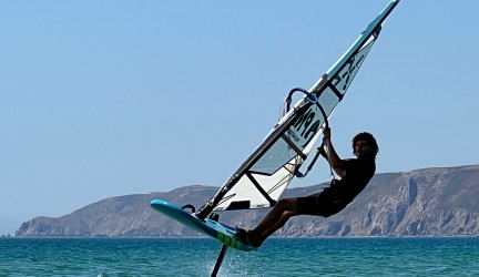 Remi PACARY aux championnats de France Extrem Glisse en WindFoil